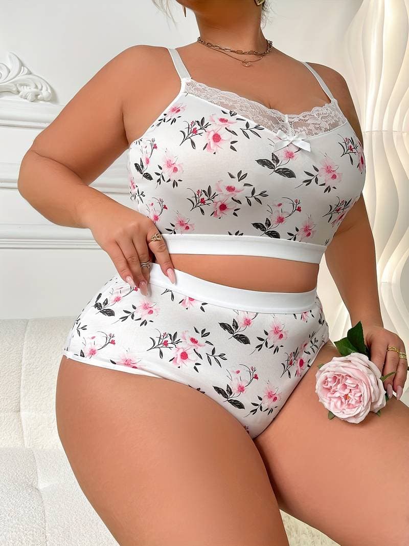 Women's Plus Sexy Lingerie Set.